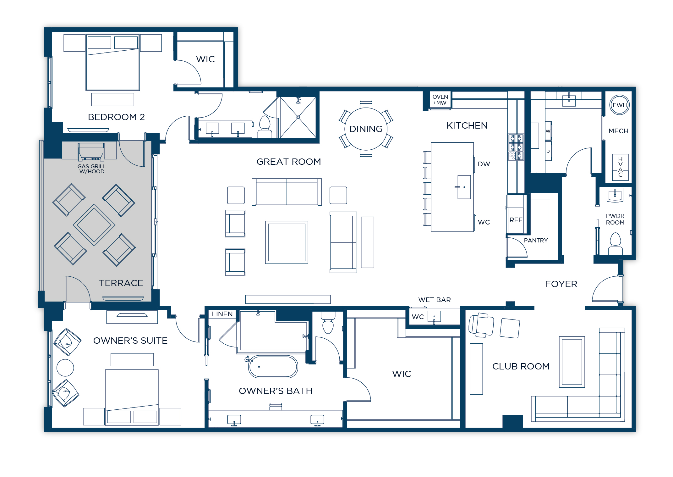 Encore Residence 202 Floor Plan