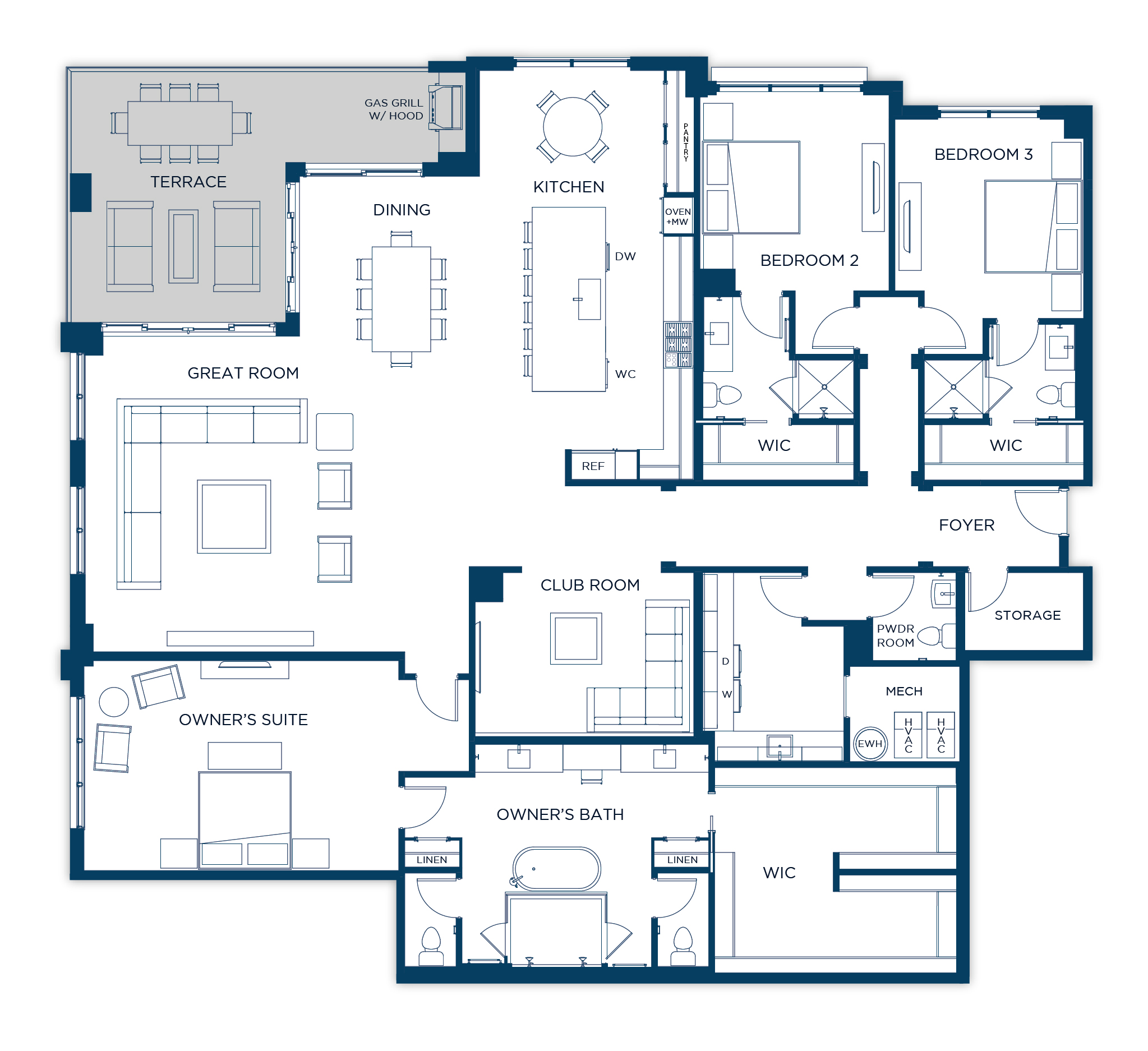 Encore Residence 203 Floor Plan