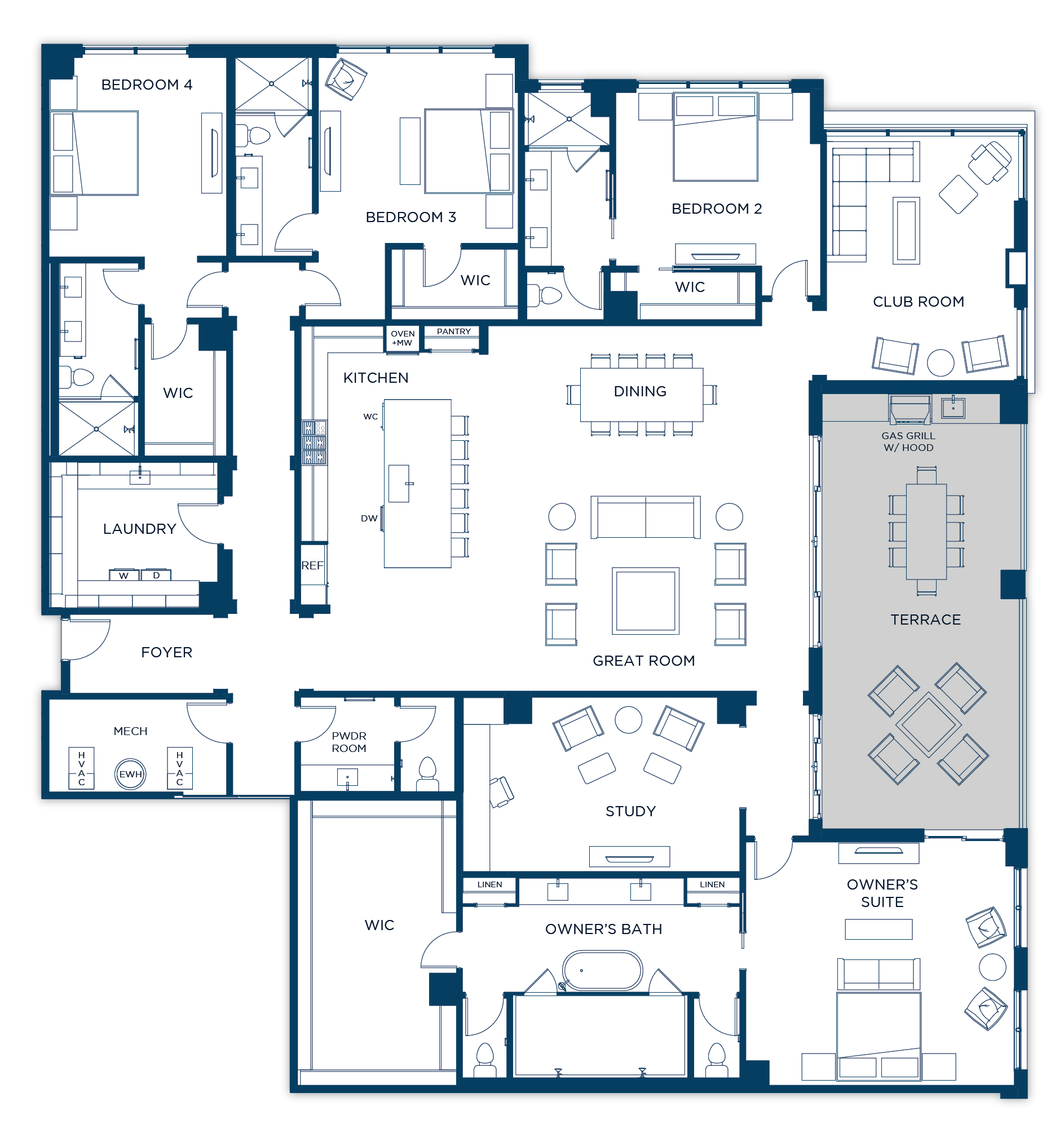 Encore Residence 207 Floor Plan