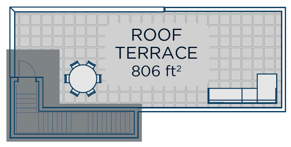 Encore Residence 303 Roof Terrace Plan